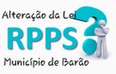 Alteração da Lei do RPPS