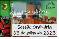  PAUTA DA SESSÃO ORDINÁRIA DO DIA 03 DE JULHO DE 2023      