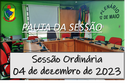    PAUTA DA SESSÃO ORDINÁRIA DO DIA 04 DE DEZEMBRO DE 2023      