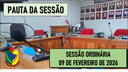  PAUTA DA SESSÃO ORDINÁRIA DO DIA 09 DE FEVEREIRO DE 2026     