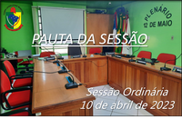  PAUTA DA SESSÃO ORDINÁRIA DO DIA 10 DE ABRIL DE 2023   