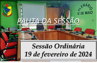  PAUTA DA SESSÃO ORDINÁRIA DO DIA 19 DE FEVEREIRO DE 2024      